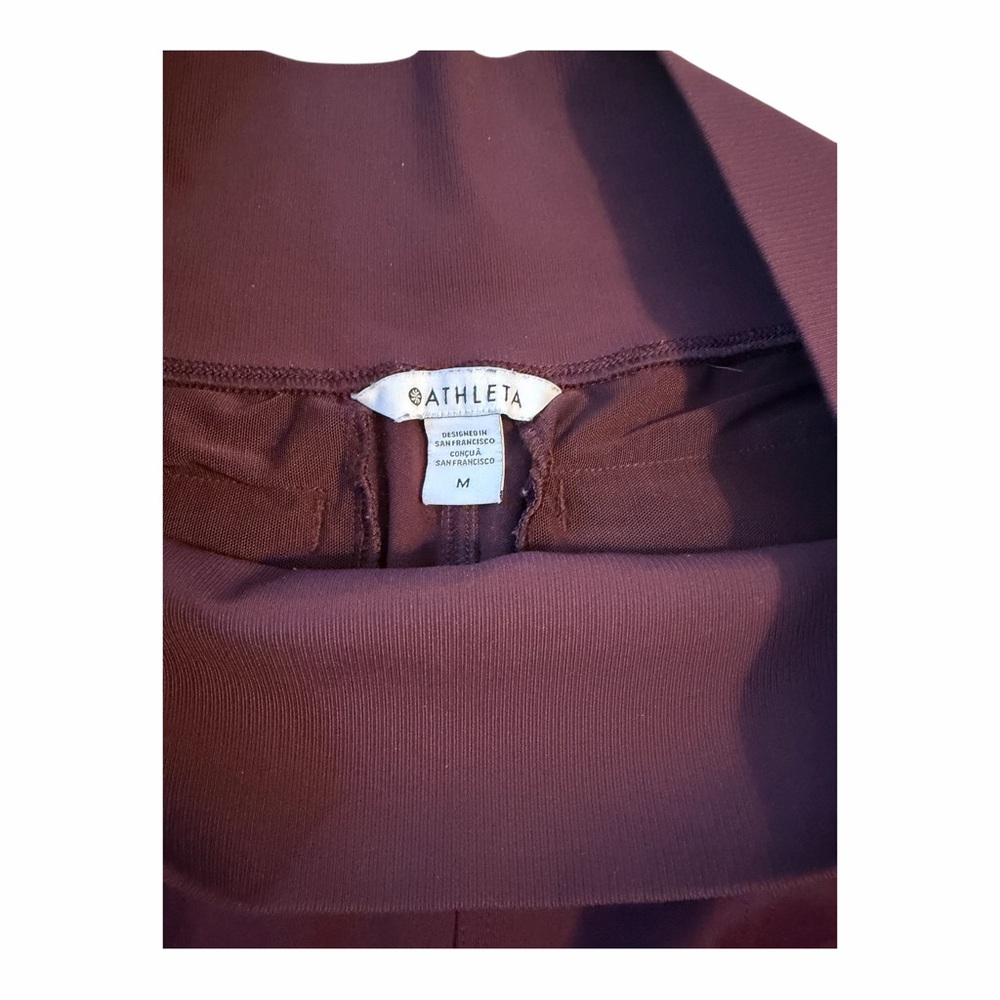 Athleta Women’s Maroon Joggers Size Medium - Picture 2 of 9